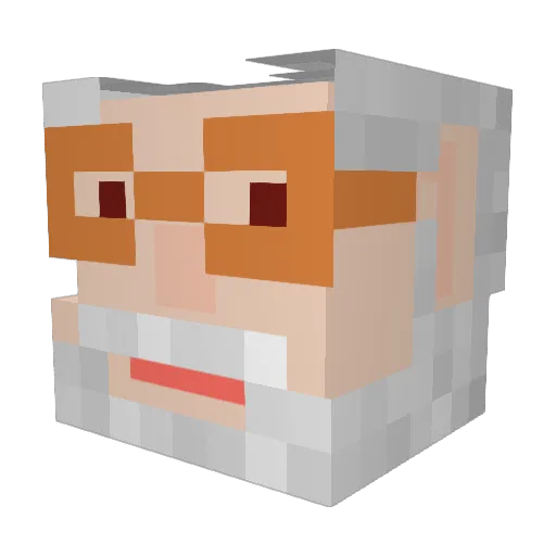 ChimInd Minecraft avatar head, 3D render