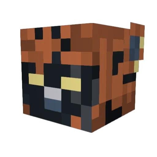 Chimagneau Minecraft avatar head, 3D render