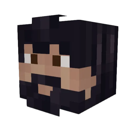 Chimalus Minecraft avatar head, 3D render