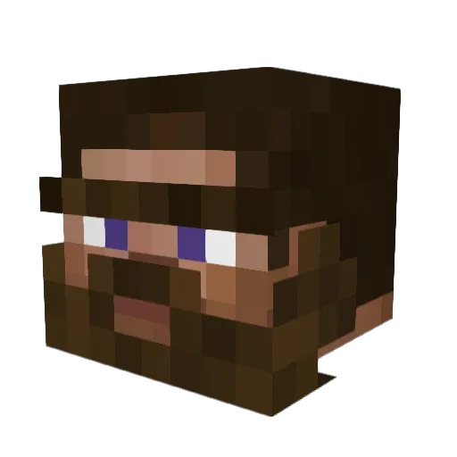 Chimar_ Minecraft avatar head, 3D render