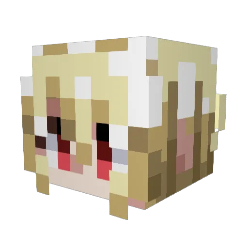 Chimatory Minecraft avatar head, 3D render