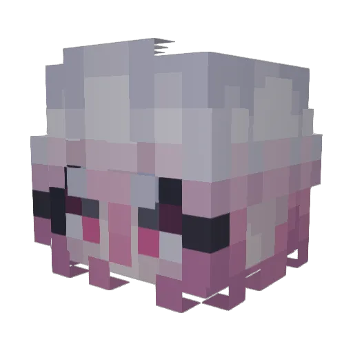 Chimbie Minecraft avatar head, 3D render