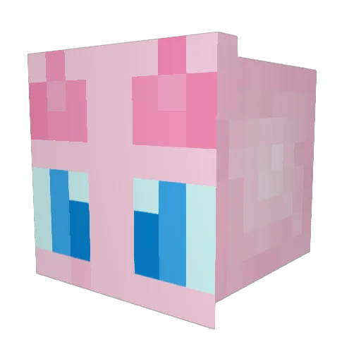 ChimeWhisper Minecraft avatar head, 3D render