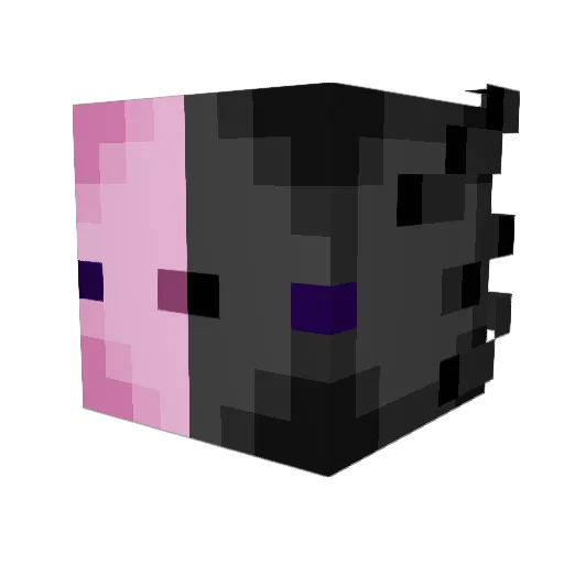ChimeraAxolotl Minecraft avatar head, 3D render