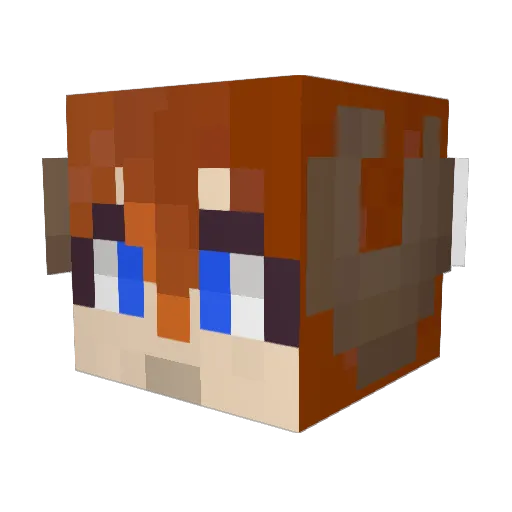 ChimeraEchidna Minecraft avatar head, 3D render