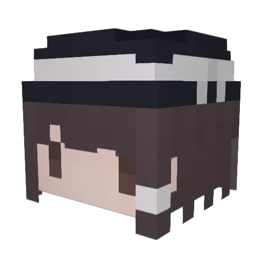 Chimeraesque Minecraft avatar head, 3D render