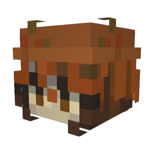 Chimeravera Minecraft avatar head, 3D render