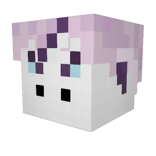 Chimernya Minecraft avatar head, 3D render