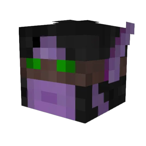 Chimeron Minecraft avatar head, 3D render