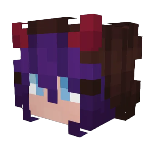 Chimes_7 Minecraft avatar head, 3D render