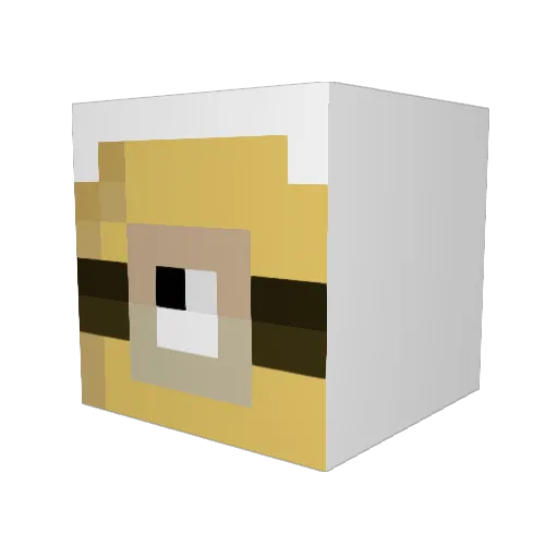 Chimi6 Minecraft avatar head, 3D render
