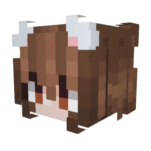 Chimino75 Minecraft avatar head, 3D render