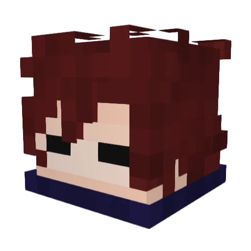 Chimivary Minecraft avatar head, 3D render