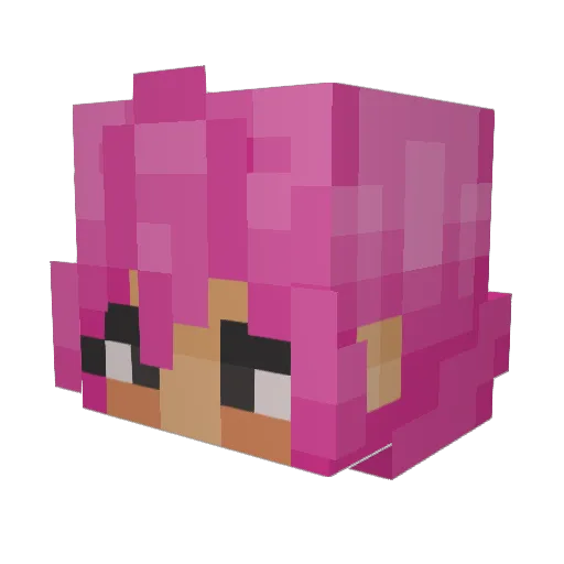 Chimmeris Minecraft avatar head, 3D render