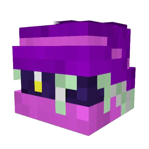 Chimmite Minecraft avatar head, 3D render