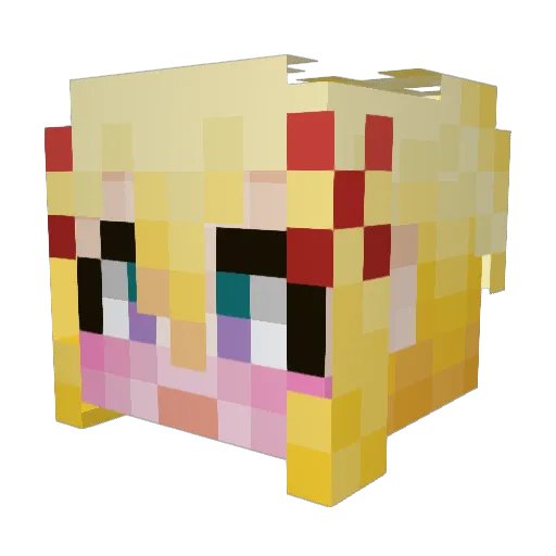 ChimmyTheGoat Minecraft avatar head, 3D render