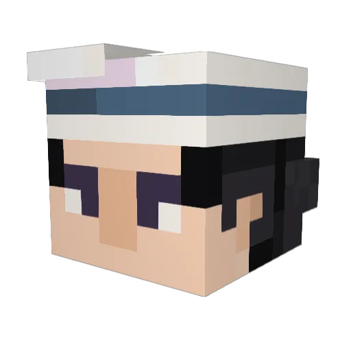 Chimovey Minecraft avatar head, 3D render