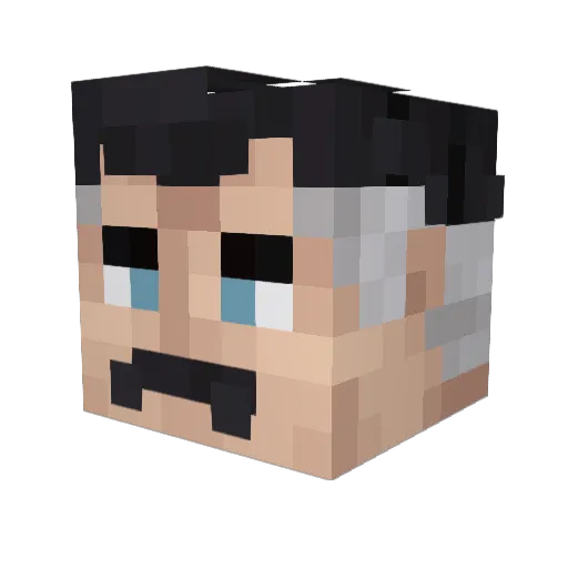 Chimp1111 Minecraft avatar head, 3D render