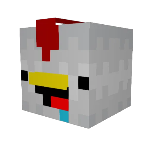 ChimpkinNoogat Minecraft avatar head, 3D render