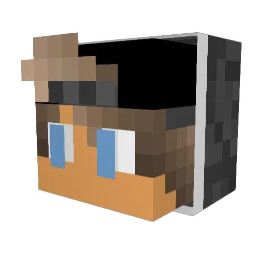 ChimpyBoi Minecraft avatar head, 3D render