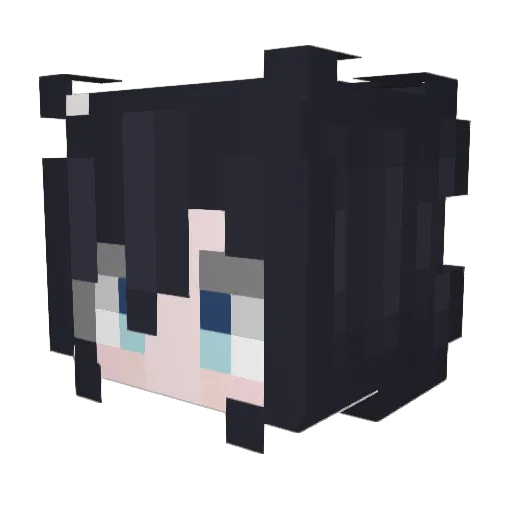 Chimu_108 Minecraft avatar head, 3D render