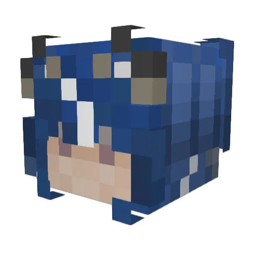 Chimzero Minecraft avatar head, 3D render