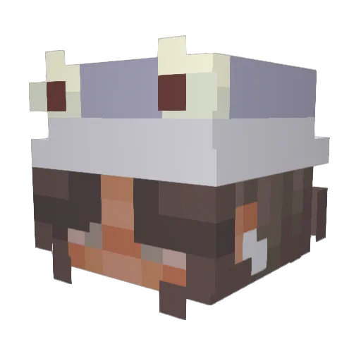 ChinBicken Minecraft avatar head, 3D render