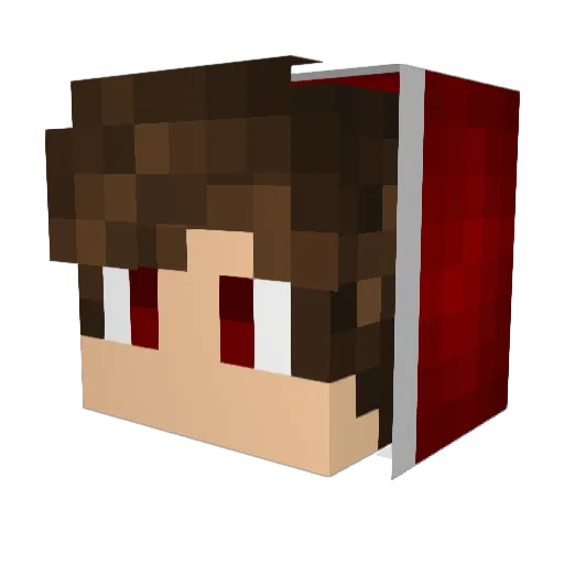 Chin_0713 Minecraft avatar head, 3D render