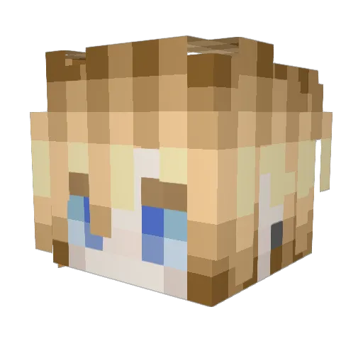 ChinaDragon Minecraft avatar head, 3D render