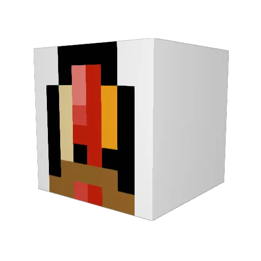 ChinaNumOne Minecraft avatar head, 3D render