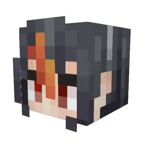 Chinchulin90 Minecraft avatar head, 3D render