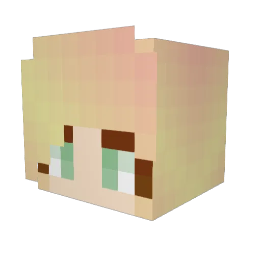 Chindy03 Minecraft avatar head, 3D render