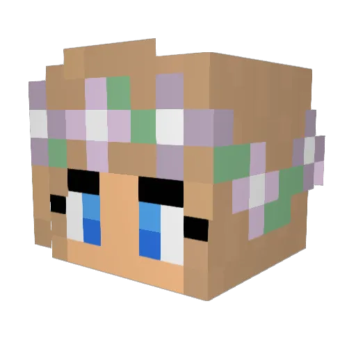 Chinella1510 Minecraft avatar head, 3D render