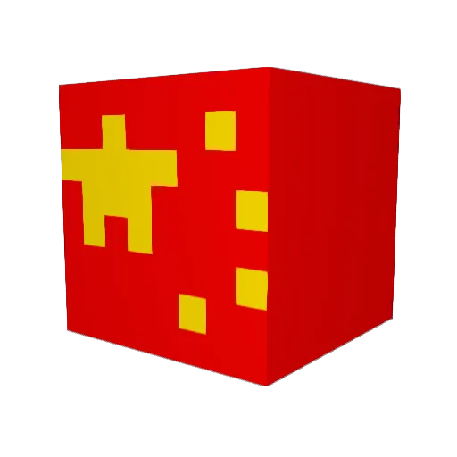 ChineseCCTV Minecraft avatar head, 3D render