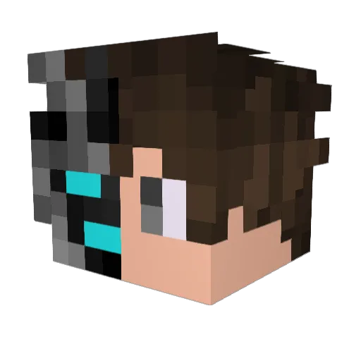 ChineseMC Minecraft avatar head, 3D render