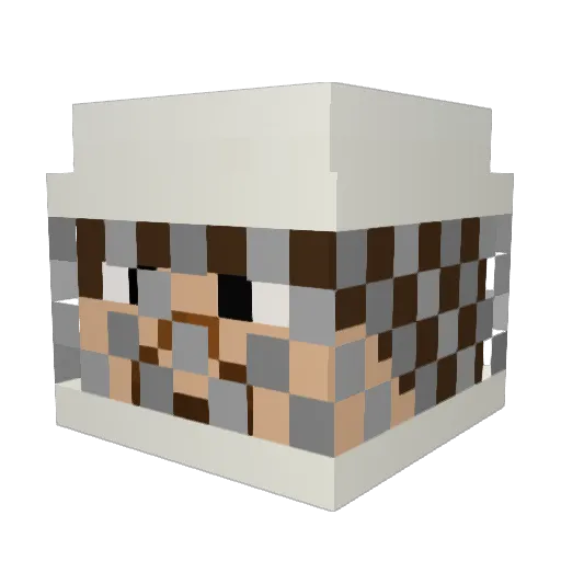 ChineseOperaIH Minecraft avatar head, 3D render