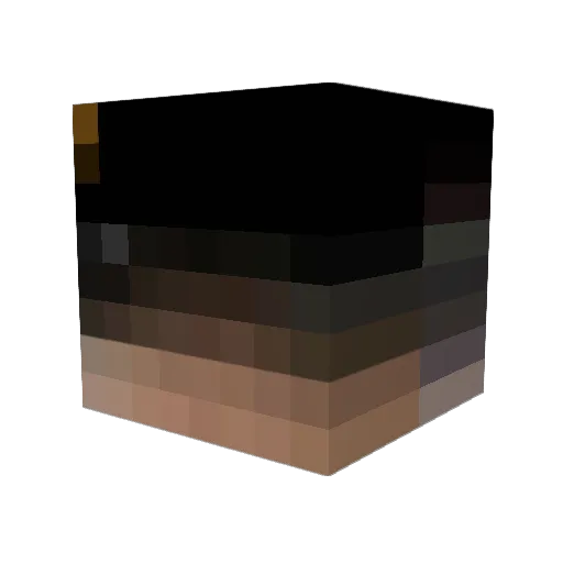 ChineseRap Minecraft avatar head, 3D render