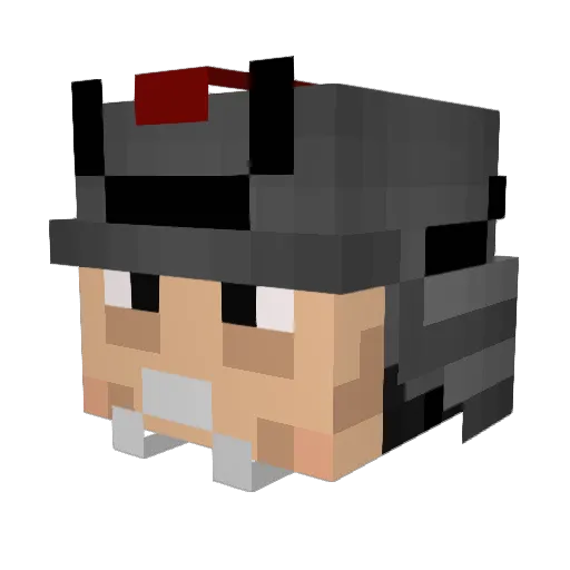ChingChangChong_ Minecraft avatar head, 3D render