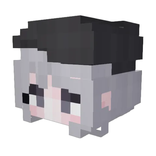 ChingChing_77 Minecraft avatar head, 3D render