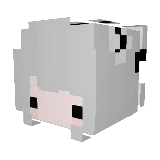 ChingFox77 Minecraft avatar head, 3D render