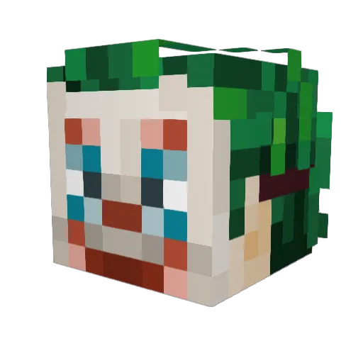 Chinito99_ Minecraft avatar head, 3D render
