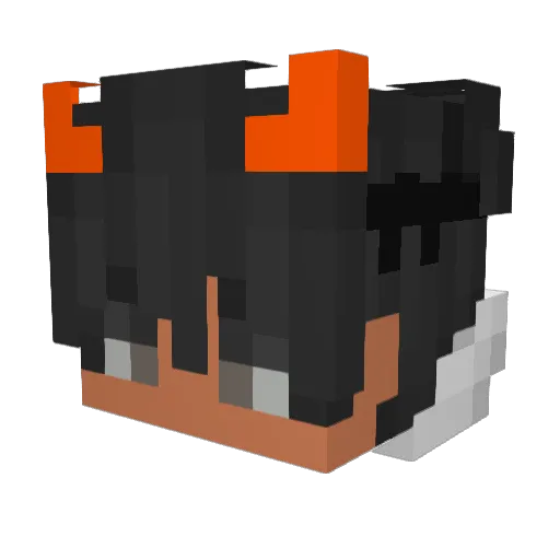 ChinoBoy_ Minecraft avatar head, 3D render