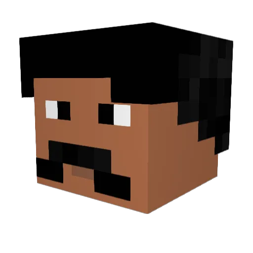 ChinoHills Minecraft avatar head, 3D render