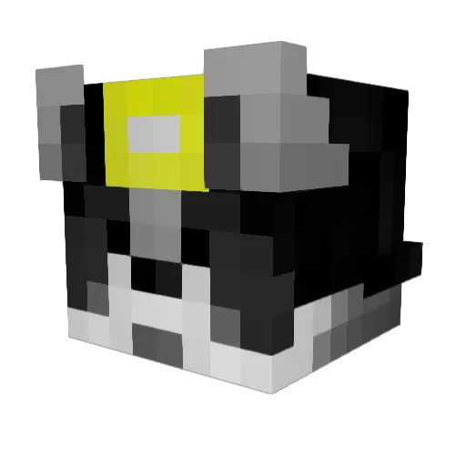 ChinoTDOS Minecraft avatar head, 3D render