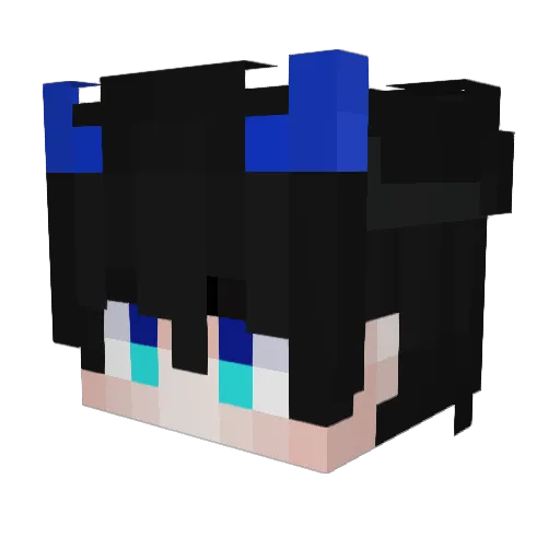 Chino_Antrax Minecraft avatar head, 3D render