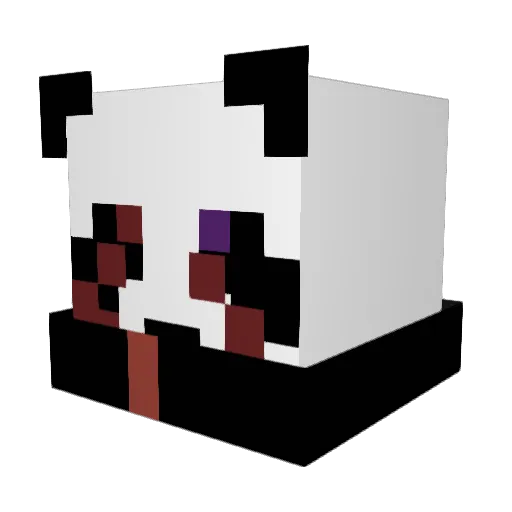 Chintz_ Minecraft avatar head, 3D render