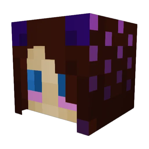 ChioOpossum Minecraft avatar head, 3D render