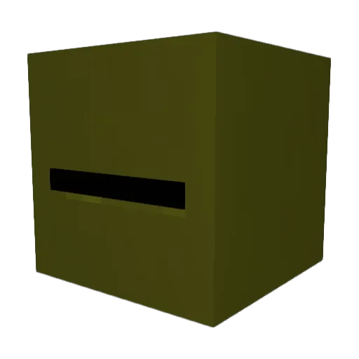 Chiog Minecraft avatar head, 3D render