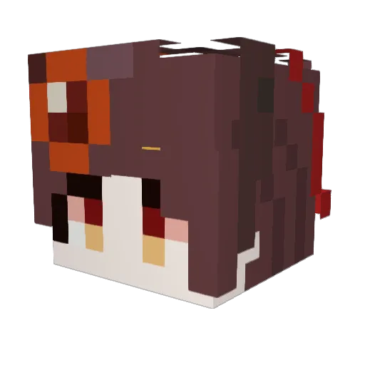 ChioriBlade Minecraft avatar head, 3D render