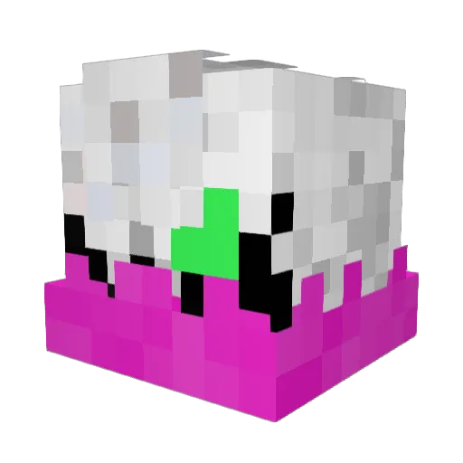 Chip2478 Minecraft avatar head, 3D render